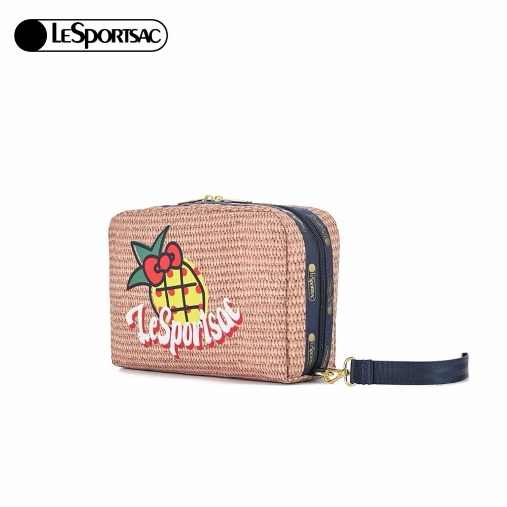 Hello Kitty Le SportSac Tan Kitty cosmetics bag NEW Authentic - Picture 4 of 8